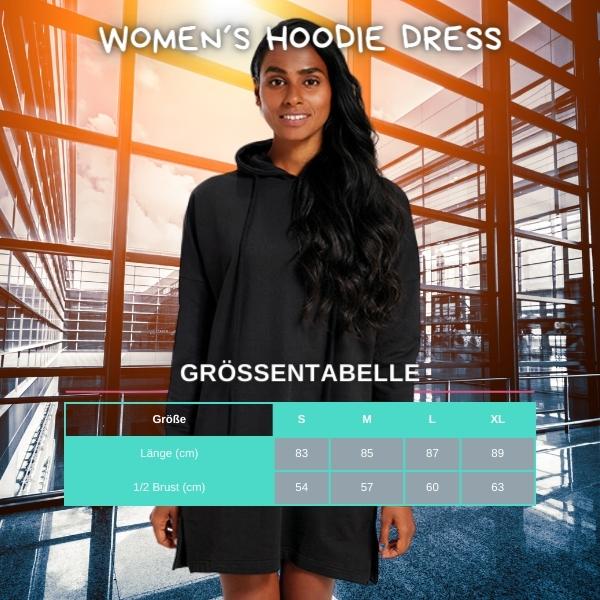 M142 Women´s Hoodie Dress Groessentabelle