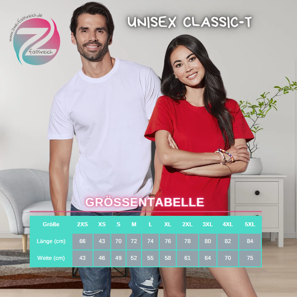 Unisex Classic-T ST2000 Groessentabelle