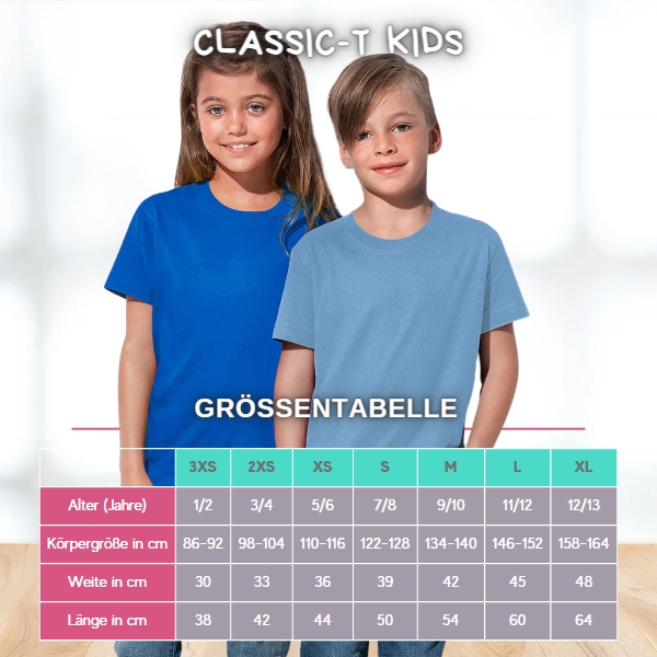 Classic-T Kids ST2200 Groessentabelle
